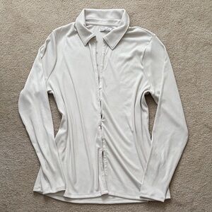 Abercrombie & Fitch Ribbed Button Down Shirt